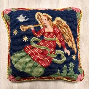 Decorative Holiday Angel Pillow - Multicolor